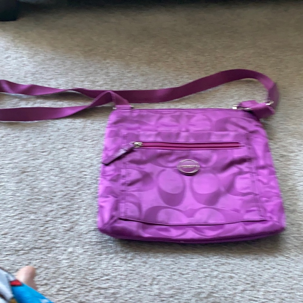 Coach small fushia crossbody